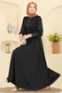 الفستان أسود 24007UKB139-MS - Thumbnail