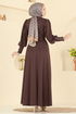 Dress 24007UKB139-MS Brown - Thumbnail