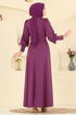 Dress 24007UKB139-MS Damson - Thumbnail