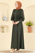 Dress 24007UKB139-MS Khaki - Thumbnail