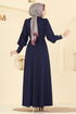 Dress 24007UKB139-MS Navy Blue - Thumbnail