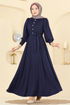 Dress 24007UKB139-MS Navy Blue - Thumbnail