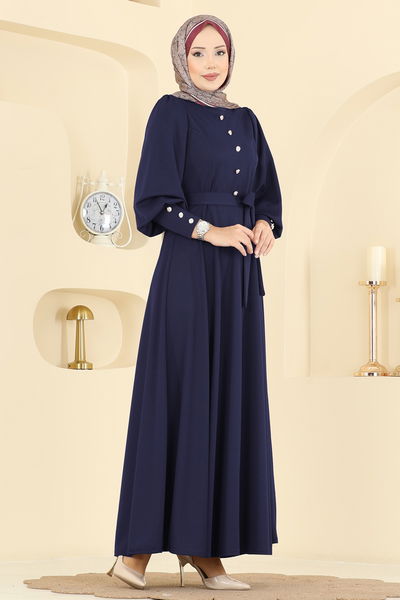 U.K.B. - Dress 24007UKB139-MS Navy Blue - 418053