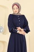 Dress 24007UKB139-MS Navy Blue - Thumbnail