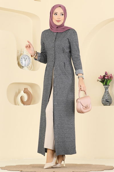 U.K.B. - Dress 24008UKB139-MS Gray - 418974