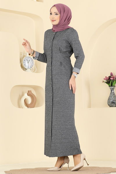 U.K.B. - Dress 24008UKB139-MS Gray - 418975
