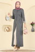 الفستان رمادي 24008UKB139-MS - Thumbnail
