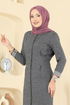 الفستان رمادي 24008UKB139-MS - Thumbnail