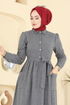 الفستان رمادي 24012UKB139-MS - Thumbnail