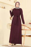 U.K.B. - Dress 24016UKB139-MS Burgundy