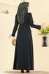 الفستان أسود 24018UKB139-MS - Thumbnail