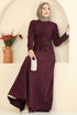 Dress 24018UKB139-MS Light Burgundy - Thumbnail