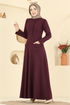 Dress 24018UKB139-MS Light Burgundy - Thumbnail