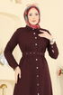 Dress 24023UKB139-MS Burgundy - Thumbnail