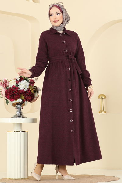 U.K.B.K. - Dress 24082UKBK1160-MS Burgundy - 413621