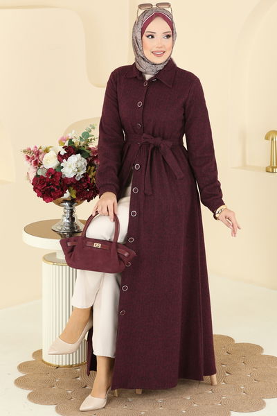 U.K.B.K. - Dress 24082UKBK1160-MS Burgundy - 413622
