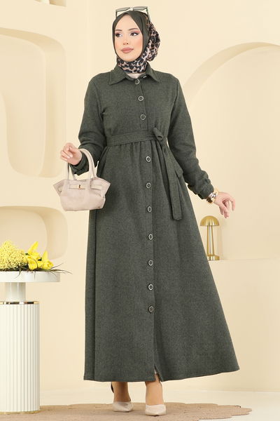 U.K.B.K. - Dress 24082UKBK1160-MS Khaki - 413637