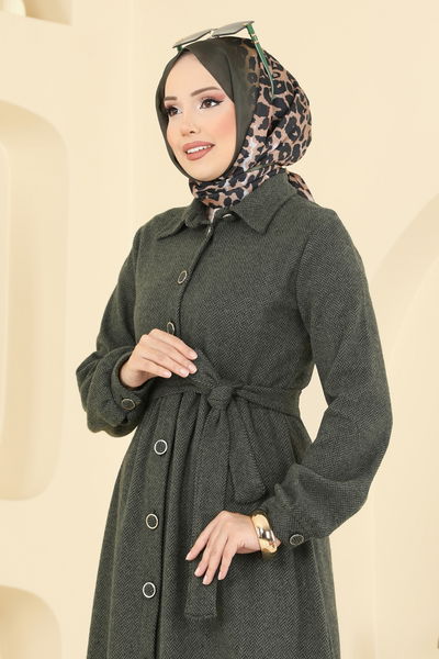 U.K.B.K. - Dress 24082UKBK1160-MS Khaki - 413639