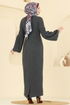 Dress 24085UKBK1160-MS Anthracite - Thumbnail