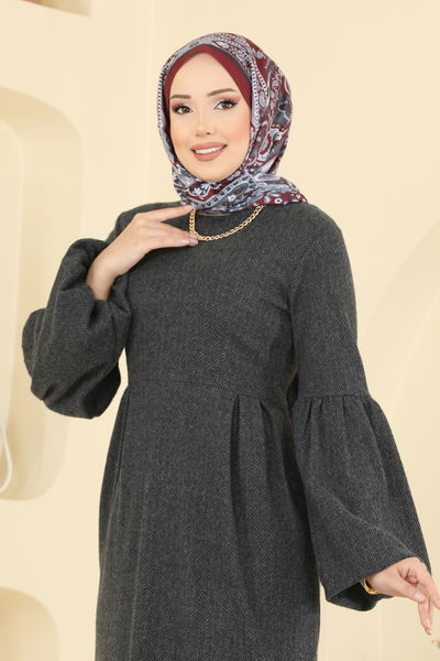 U.K.B.K. - الفستان رمادي غامق 24085UKBK1160-MS - 417186