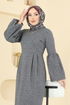 الفستان رمادي 24085UKBK1160-MS - Thumbnail