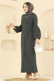 U.K.B.K. - Dress 24085UKBK1160-MS Khaki