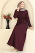 Dress 24090UKBK1160-MS Burgundy - Thumbnail