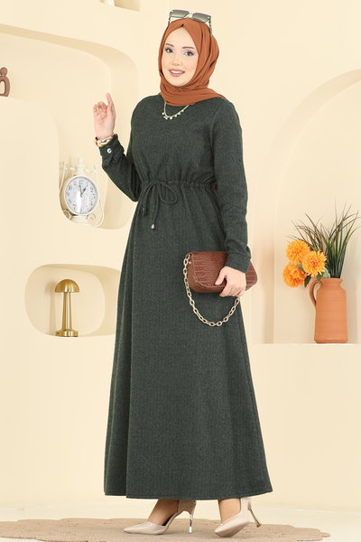 U.K.B.K. - Dress 24090UKBK1160-MS Khaki - 428799