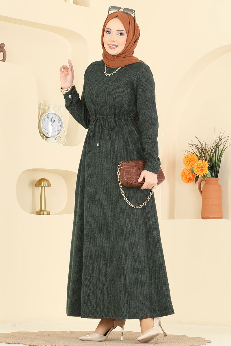 Dress 24090UKBK1160-MS Khaki