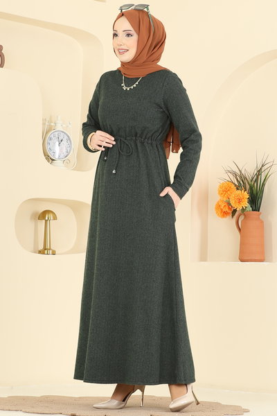 U.K.B.K. - Dress 24090UKBK1160-MS Khaki - 428800