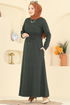 Dress 24090UKBK1160-MS Khaki - Thumbnail