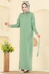Dress 241420TPK1167-MS Almond Green - Thumbnail