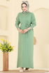 Dress 241420TPK1167-MS Almond Green - Thumbnail