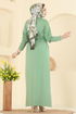 Dress 241420TPK1167-MS Almond Green - Thumbnail