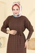 Dress 241420TPK1167-MS Brown - Thumbnail
