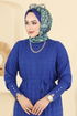 الفستان نيلي 241420TPK1167-MS - Thumbnail
