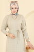 الفستان بيج 241420TPK1167-MS - Thumbnail