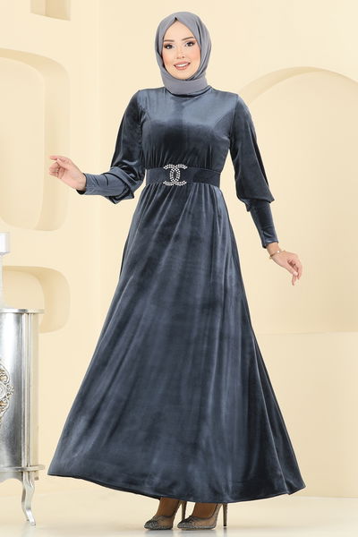 M.E.Y. - Dress 2414MEY846-MS Anthracite - 397387