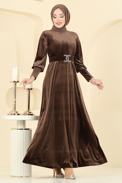 M.E.Y. - Dress 2414MEY846-MS Brown - 397376