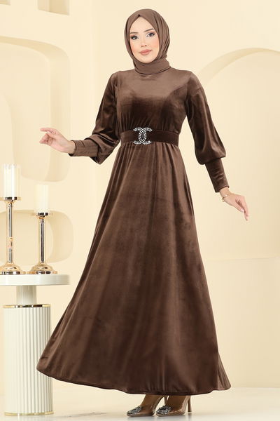 M.E.Y. - Dress 2414MEY846-MS Brown - 397377