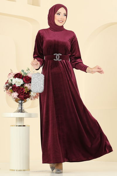 M.E.Y. - Dress 2414MEY846-MS Burgundy - 397367