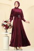 Dress 2414MEY846-MS Burgundy - Thumbnail