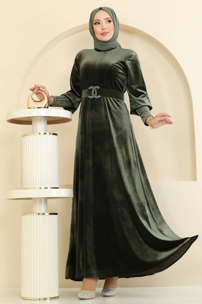 M.E.Y. - Dress 2414MEY846-MS Khaki