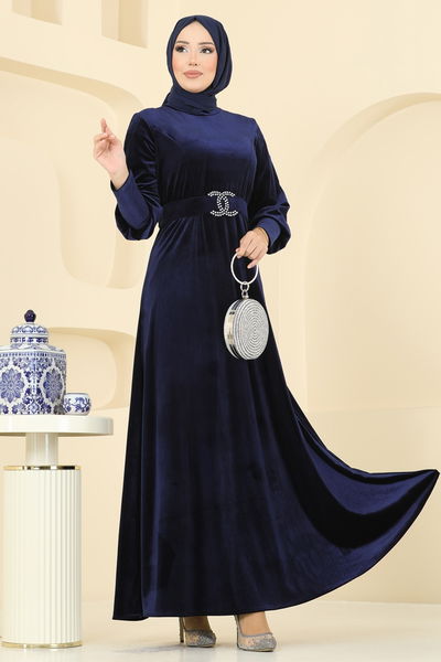 M.E.Y. - Dress 2414MEY846-MS Navy Blue - 397345
