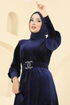 Dress 2414MEY846-MS Navy Blue - Thumbnail