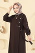 الفستان بني 2446ANT466-MS - Thumbnail