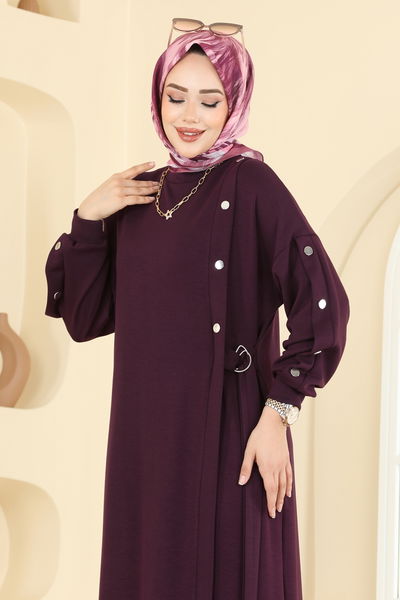 A.N.T. - Dress 2446ANT466-MS Dark Damson - 417957