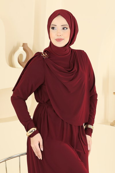 A.N.T. - Dress 2455ANT466-MS Burgundy - 425462