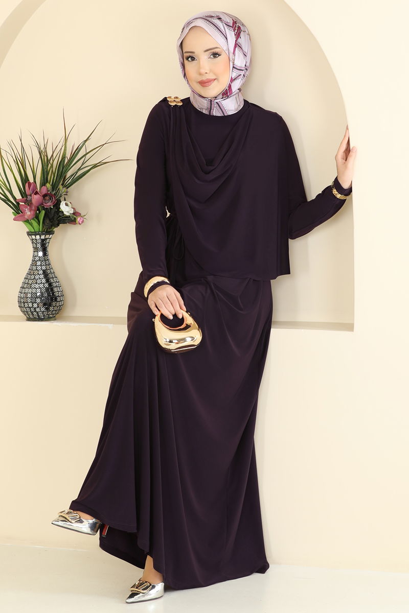 Dress 2455ANT466-MS Damson