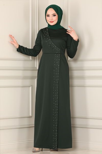 A.S.M.K. - الفستان زيتي 2459ASMK1074-MS - 389785